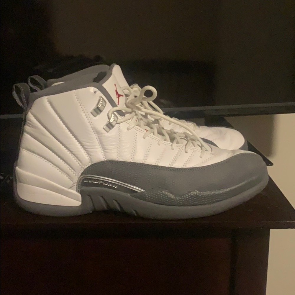 Jordan 12’s Grey and White